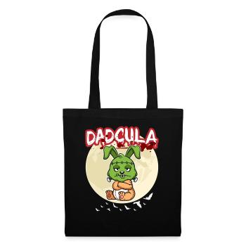 Dadcula Dracula Vampire Papa Drôle Fête d’Halloween - Sac en tissu - noir - Devant
