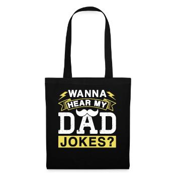 Dad Joke Papa Joke Father Jokes - Tote Bag - black - Front