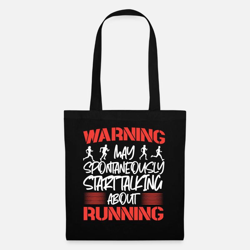 Running Runner Half Marathon - Stoffbeutel - Schwarz