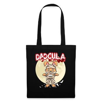 Dadcula Dracula Vampire Papa Drôle Fête d’Halloween - Sac en tissu - noir - Devant