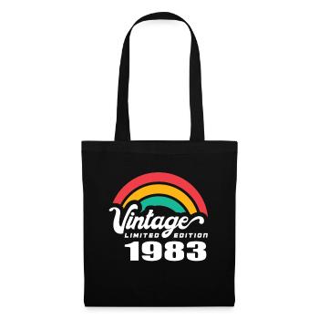 Vintage Birthday Birthday Retro 1983 Limited - Tote Bag - black - Front