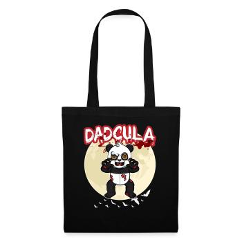 Dadcula Dracula Vampire Papa Drôle Fête d’Halloween - Sac en tissu - noir - Devant