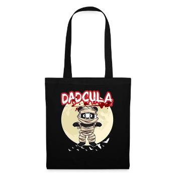 Dadcula Dracula Vampire Papa Drôle Fête d’Halloween - Sac en tissu - noir - Devant
