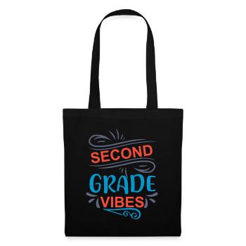 Back To School Second Grade Vibes Retro Teacher - Tote Bag - black - Front