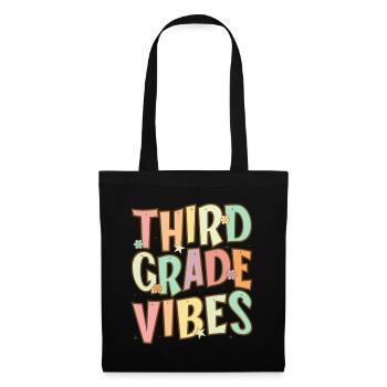 Third Grade Vibes - 3rd Grade Team Retro 1st Day - Tote Bag - black - Front