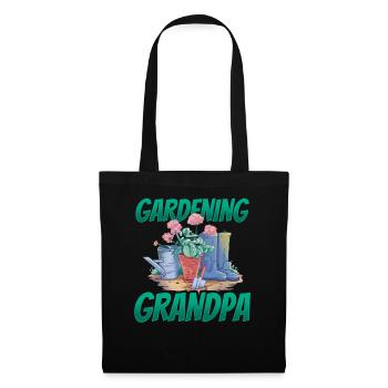 Jardinage Grand-père Grand-père Jardinier - Sac en tissu - noir - Devant