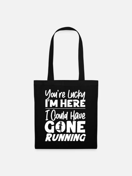 Running Runner Half Marathon - Stoffbeutel - Schwarz