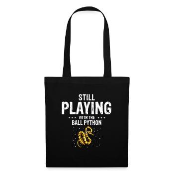 King python design for snake lovers - Tote Bag - black - Front