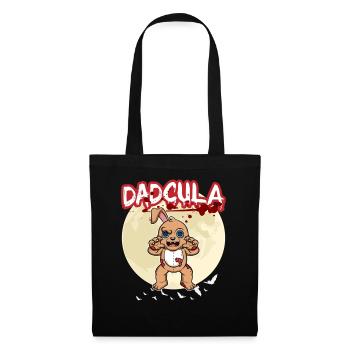 Dadcula Dracula Vampire Papa Drôle Fête d’Halloween - Sac en tissu - noir - Devant