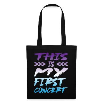 C’est mon premier concert 36 - Sac en tissu - noir - Devant