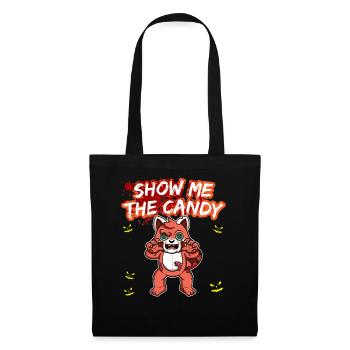 Montrez-moi le truc ou la friandise du costume d’Halloween - Sac en tissu - noir - Devant