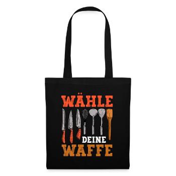 Koch - Stoffbeutel - Schwarz - Vorne