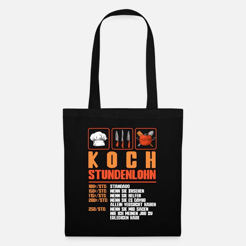 Koch - Stoffbeutel - Schwarz