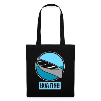 Yacht de navigation Voilier Bateau Bateau - Sac en tissu - noir - Devant