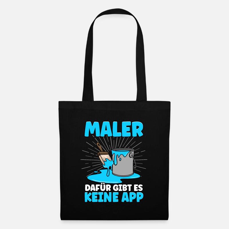 Maler - Stoffbeutel - Schwarz