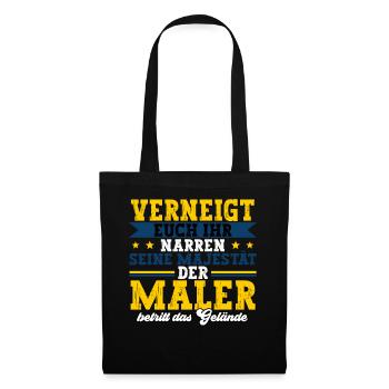 Maler - Stoffbeutel - Schwarz - Vorne