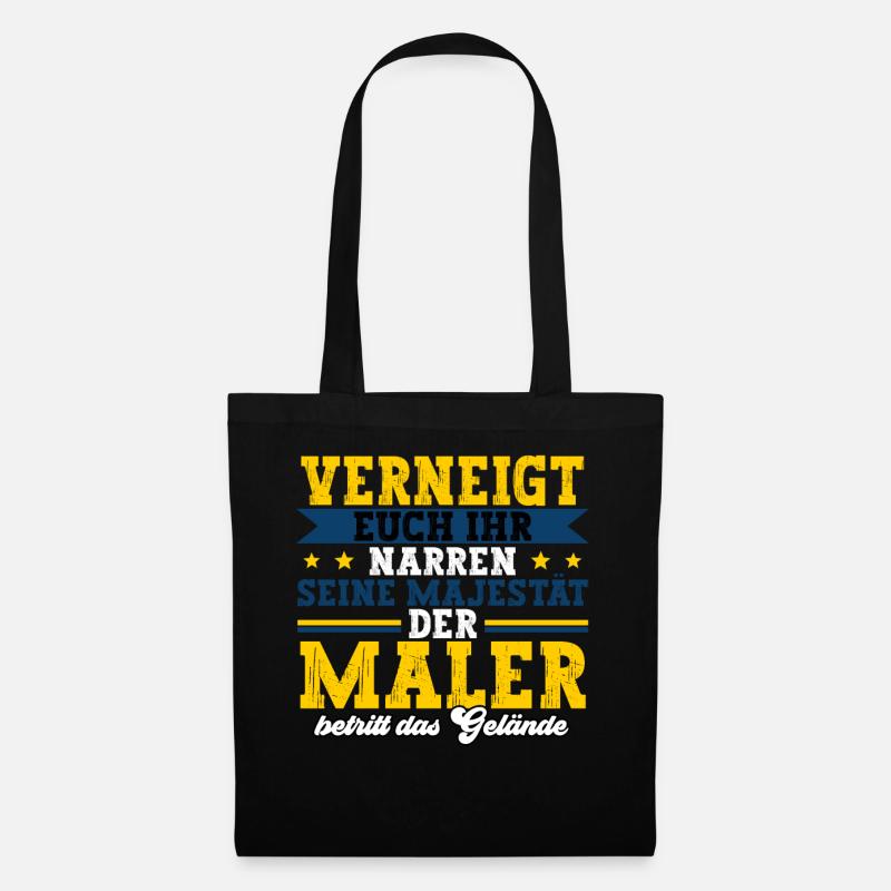 Maler - Stoffbeutel - Schwarz