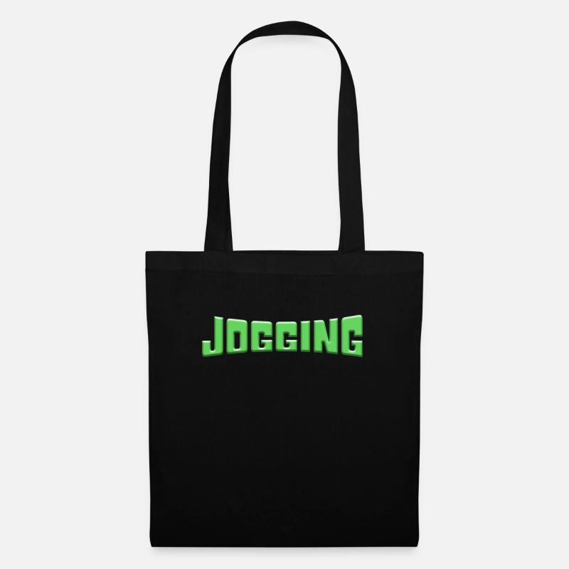 joggen - Stoffbeutel - Schwarz