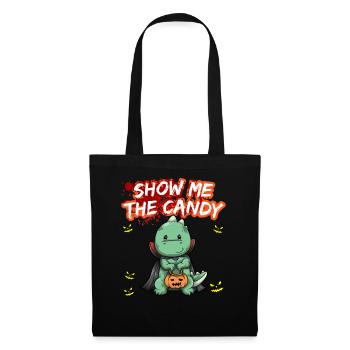 Show Me The Candy Halloween Costume Trick Or Treat - Tote Bag - black - Front