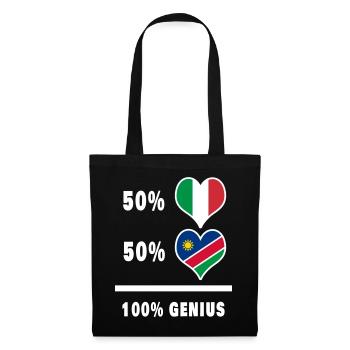 Brilliant Italien und Namibia / Geschenk - Stoffbeutel - Schwarz - Vorne