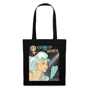 Droits des femmes, Égalité, Journée de la femme - Sac en tissu - noir - Devant