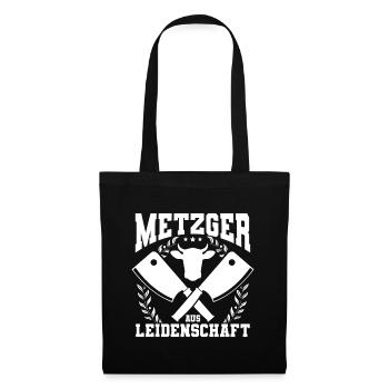 Fleischer Metzger - Stoffbeutel - Schwarz - Vorne
