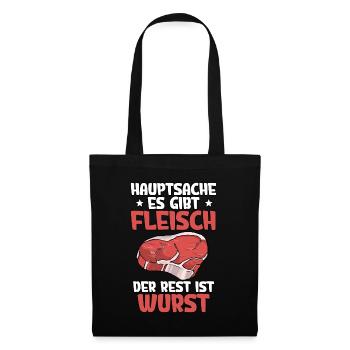 Fleischer Metzger - Stoffbeutel - Schwarz - Vorne