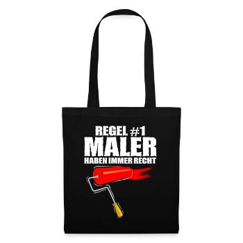Maler - Stoffbeutel - Schwarz - Vorne