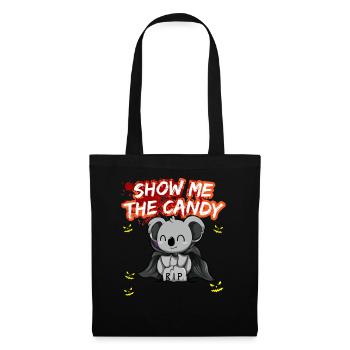 Montrez-moi le truc ou la friandise du costume d’Halloween - Sac en tissu - noir - Devant