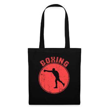 Boxe - Sac en tissu - noir - Devant