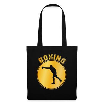 Boxe - Sac en tissu - noir - Devant