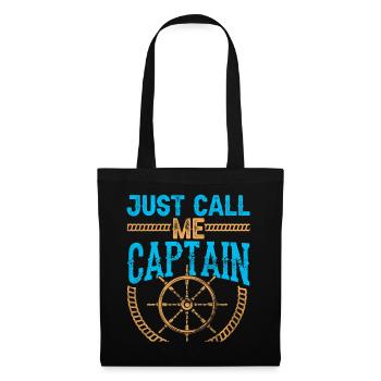 Just call me captain boat boating ship - Tote Bag - black - Front