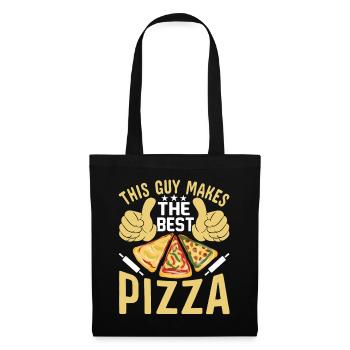 Pizza design for pizza makers and pizza lovers - Tote Bag - black - Front