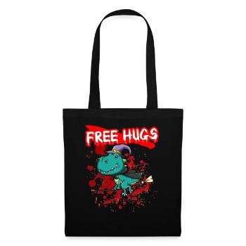 Câlins gratuits Sarcasme d’Halloween Effrayant Effrayant Costume Effrayant - Sac en tissu - noir - Devant