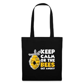 Cadeau d'apiculteur apiculteur abeille abeille - Sac en tissu - noir - Devant