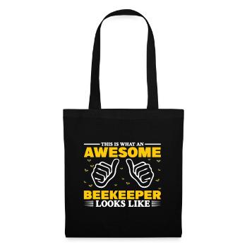 Bees honey bee beekeeper beekeeper gift - Tote Bag - black - Front