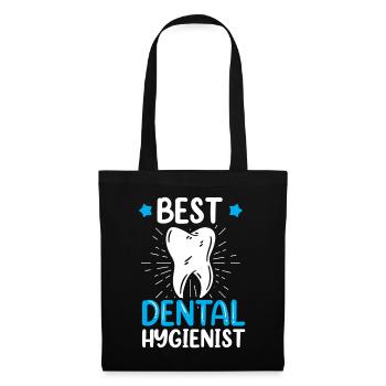 Meilleur hygiéniste dentaire Dentiste Hygiène dentaire - Sac en tissu - noir - Devant