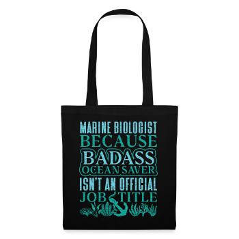 Marine Biologist Meeresbiologie Meeresbiologe - Stoffbeutel - Schwarz - Vorne