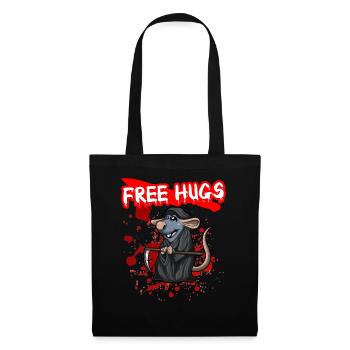 Câlins gratuits Sarcasme d’Halloween Effrayant Effrayant Costume Effrayant - Sac en tissu - noir - Devant