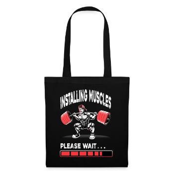 Bodybuilder Muscles Gym Fitness Training - Tote Bag - black - Front