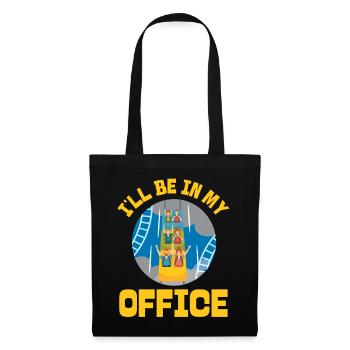 Montagnes russes je serai dans mon - Sac en tissu - noir - Devant