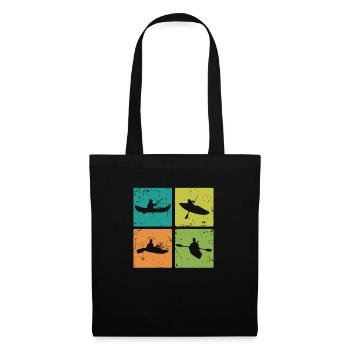 Kayak and Canoe Boat Paddle Boat Canoeing - Tote Bag - black - Front