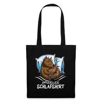 Wild Boar Couple Sleeping Clothes Outfit Pajamas - Tote Bag - black - Front