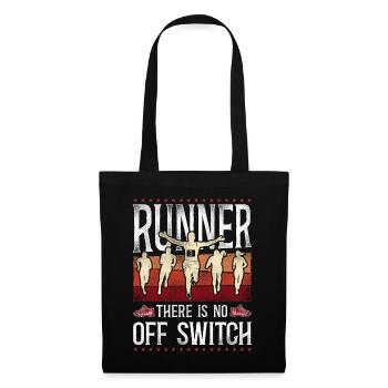 Running Runner Half Marathon - Stoffbeutel - Schwarz - Vorne