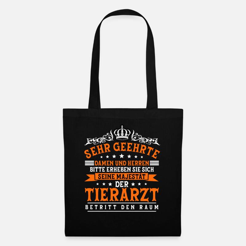Tierarzt - Stoffbeutel - Schwarz