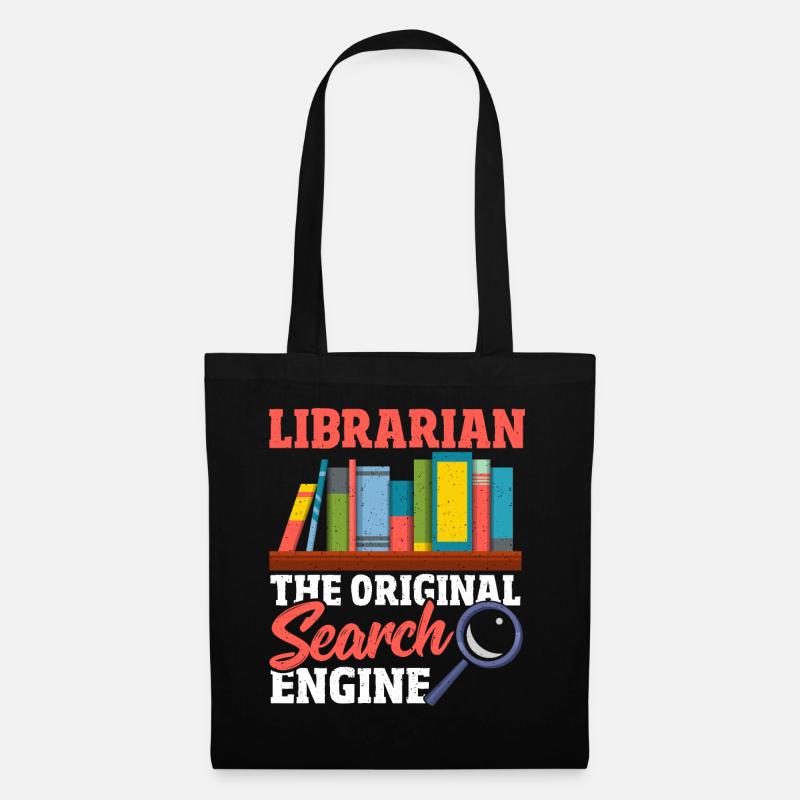 Librarian The Original Search Engine Book Lover - Stoffbeutel - Schwarz
