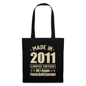Made in 2011 Vintage Retro Limited Edition - Stoffbeutel - Schwarz - Vorne