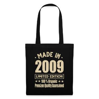 Made in 2009 Vintage Retro Limited Edition - Tote Bag - black - Front