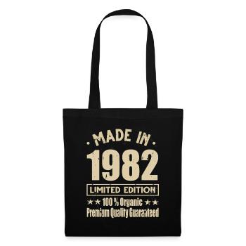Fabriqué en 1982 Vintage Retro Limited Edition - Sac en tissu - noir - Devant