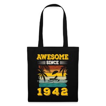 Awesome Since 1942 Vintage Birthday gift - Tote Bag - black - Front